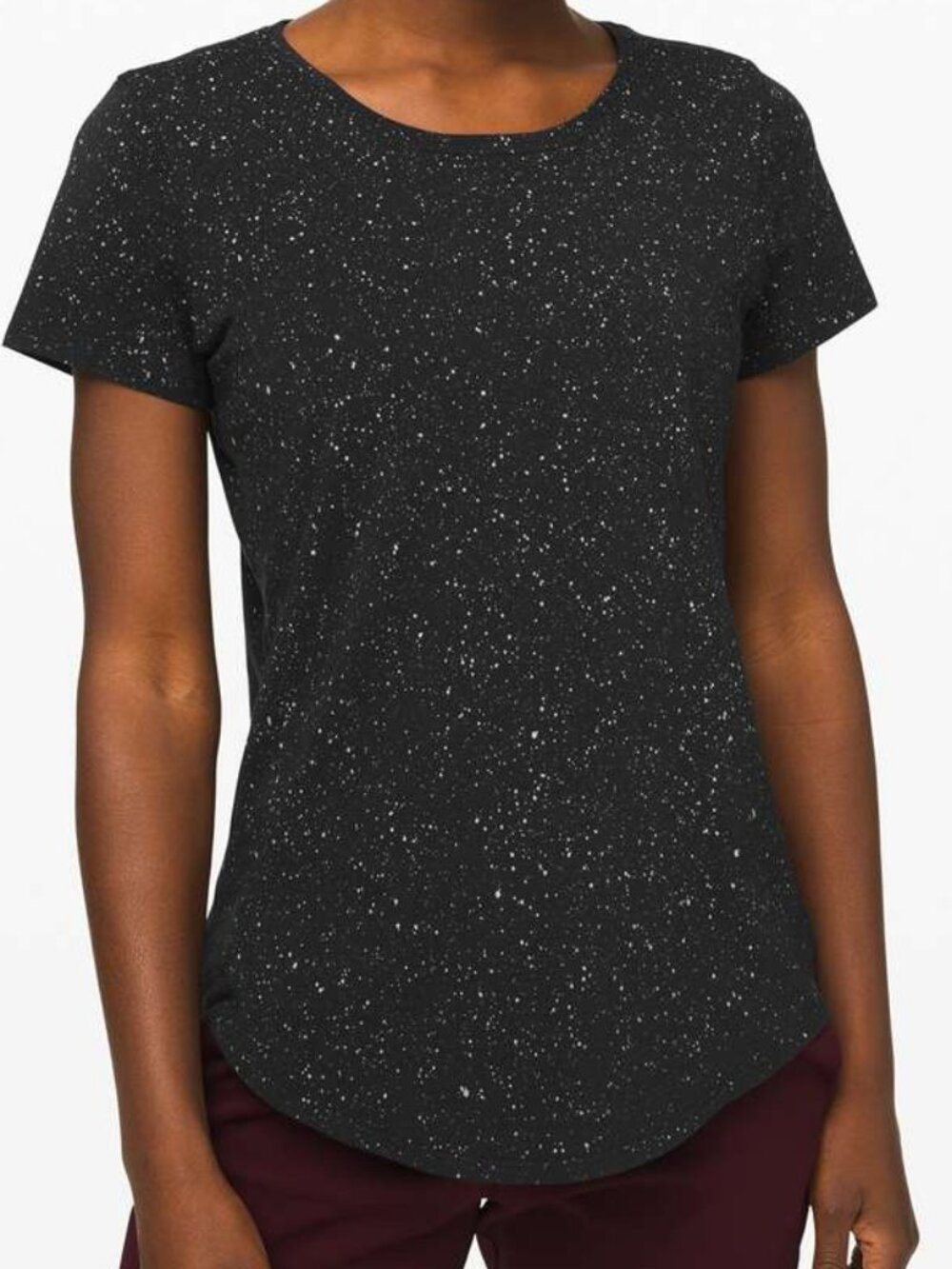 Lululemon Love Crew III Splatter Dye Black